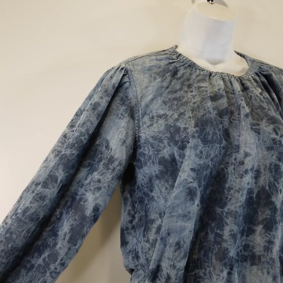 Cloth & Stone Chambray 100% Tencel Long Sleeves Blue Top Size S - Picture 4 of 12
